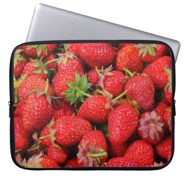 Capa Para Notebook Morangos (Frente)