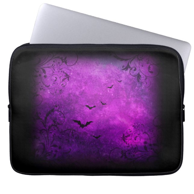 Capa Para Notebook Morcegos e Redemoinhos (Frente)