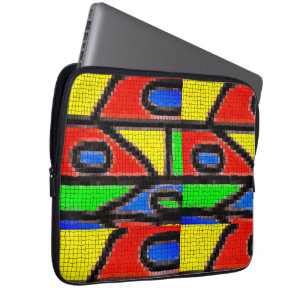 Capa Para Notebook Mosaico feito à mão, Pintura de Barcelona Tilles C