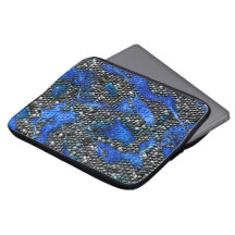 Mosaico hexagonal ou azul e cinzas a preto