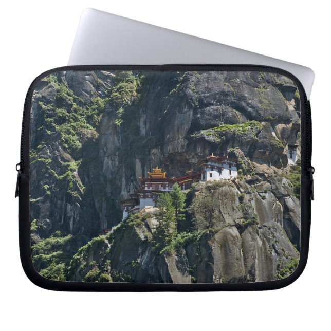 Capa Para Notebook Mosteiro de Taktsang no penhasco, Paro, Butão (Frente)