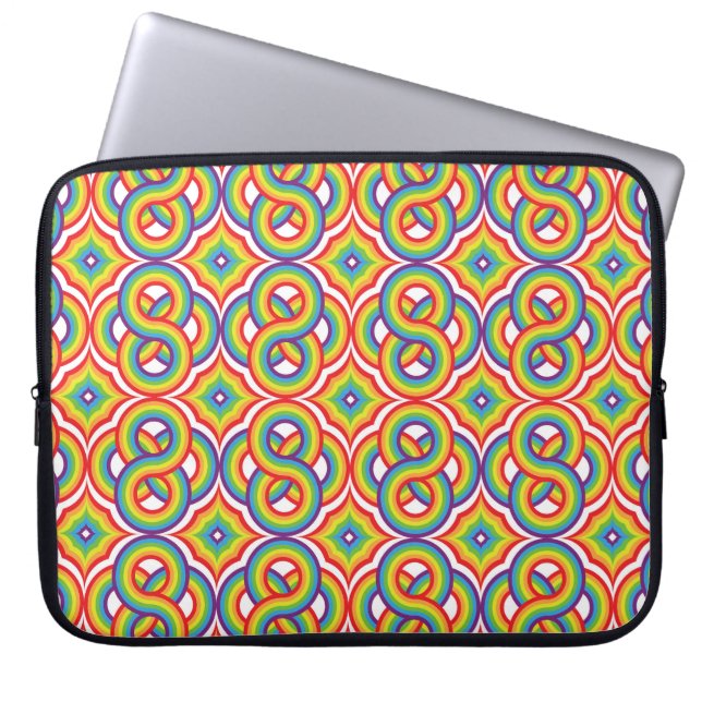 Capa Para Notebook Motifs Simples Coloridos Modernos (Frente)