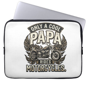 Capa Para Notebook Motocicleta Cool Papa Motociclista Vintage