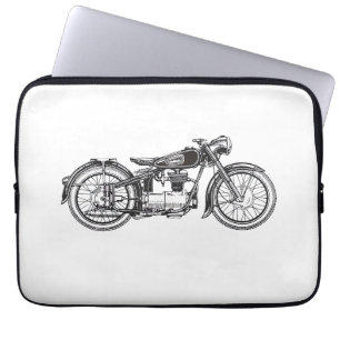 Capa Para Notebook Motocicleta Retroativa - Eu Amo Minha Motocicleta