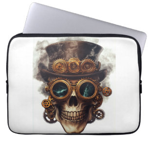 Capa Para Notebook Motor de Caveira Steampunk