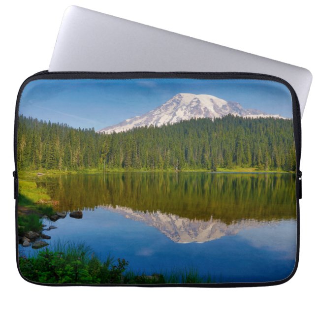 Capa Para Notebook Mt. Rainier e Reflection Lake (Frente)