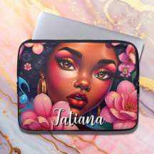 Mulher Bonita de Cor Flores Rosa Personalizada