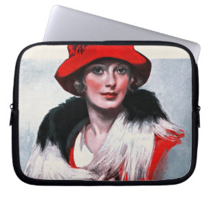 Capa Para Notebook Mulher em Red Hat