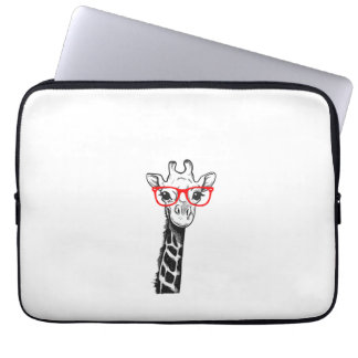 Capa Para Notebook Mulher Girafa com presentes para Zoo Animal Lo