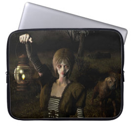 Capa Para Notebook Mulher magra carregando lâmpada