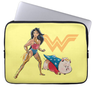 Capa Para Notebook Mulher Maravilha e PB