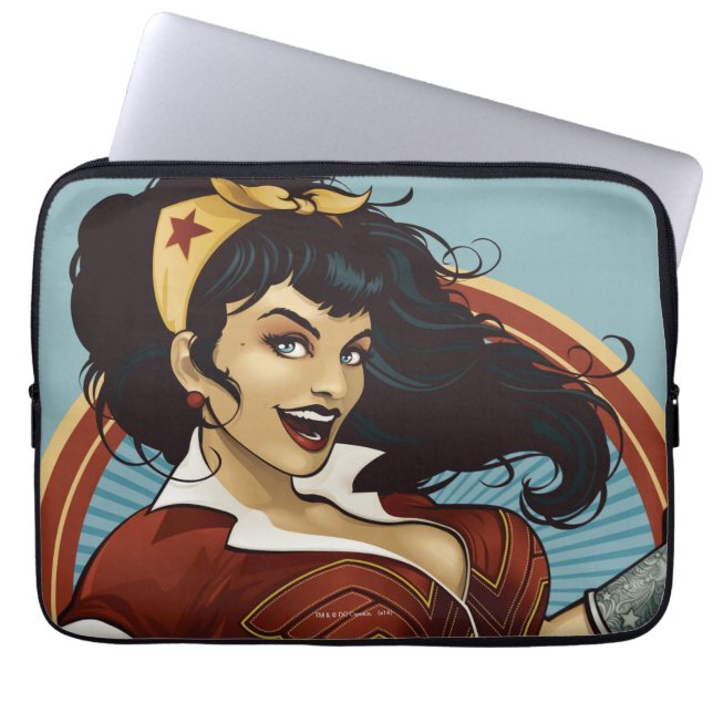 Capa Para Notebook Mulher Maravilha Nome da Bombshell Gráfico (Frente)