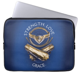 Capa Para Notebook Mulher Maravilha Tiara, Laço e Braceletes