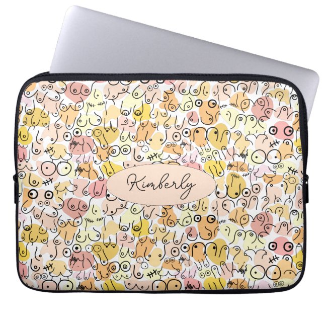 Capa Para Notebook mulher pastel amarela (Frente)