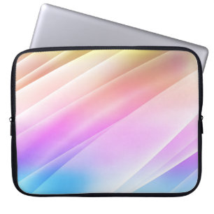 Capa Para Notebook Multicoloração clara, cobrir arco-íris com linhas