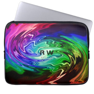 Capa Para Notebook Multicores Líquidas de Torção Personalizadas