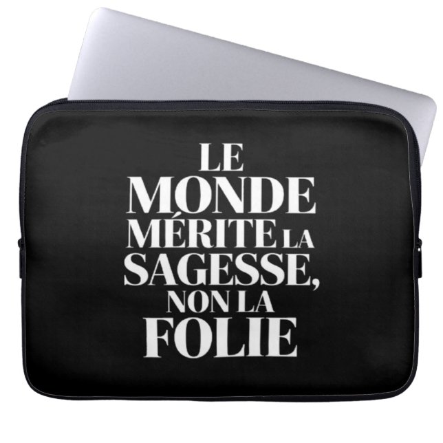 Capa Para Notebook Mundo sem estabilidade (Frente)