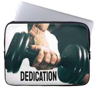 Capa Para Notebook Músculos de Workout Motivacional de Dedicação