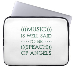Capa Para Notebook Música É Bem Dizido Que É De Anjos