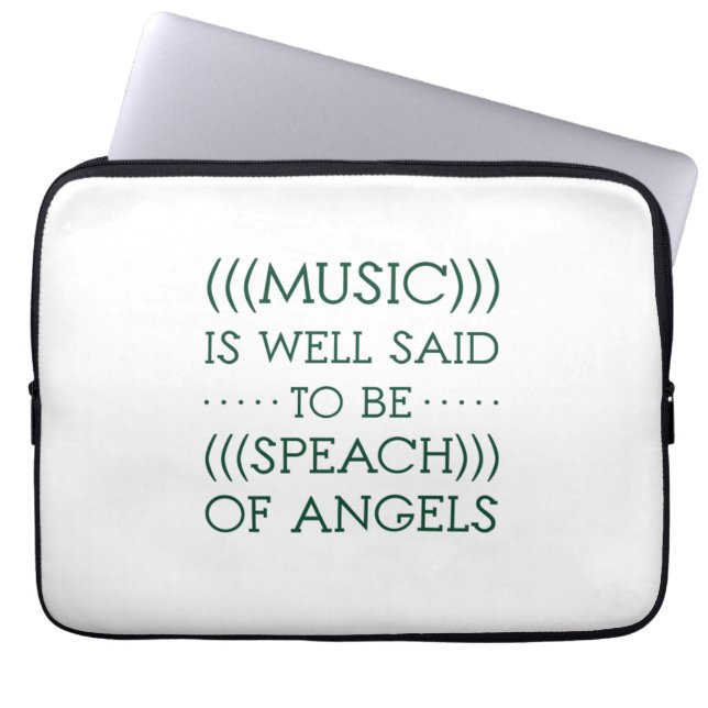Capa Para Notebook Música É Bem Dizido Que É De Anjos (Frente)