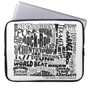 Capa Para Notebook Música para todos a bolsa de laptop de 15
