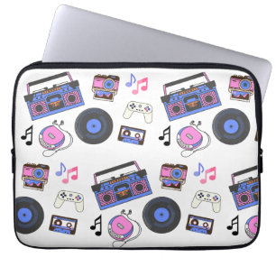 Capa Para Notebook Música Retro da Era de 1980 Nostálgica