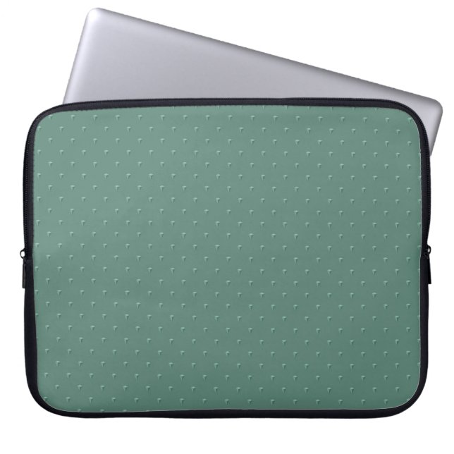 Capa Para Notebook Muted turquoise simple geometric pattern. (Frente)