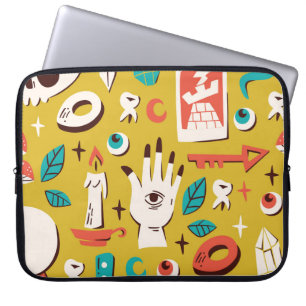 Capa Para Notebook Mystic Melange: Elementos ocultos sem costura
