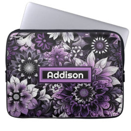 Capa Para Notebook Mystical Purple Blooms