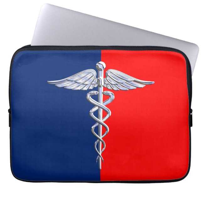 Capa Para Notebook Na moda Caduceus - Liga dos Símbolos Médicos (Frente)