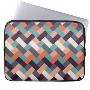 Capa Para Notebook Na moda de Padrão - Moda Geométrica Moderna Vintag