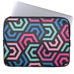 Capa Para Notebook Na moda de padrão moderno - Moda colorida geométri