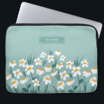 Capa Para Notebook Na moda elegante cinzenta azul-margarida-moderna<br><div class="desc">Design de bolsa de laptop personalizada,  elegante,  azul-margarida,  azul-margarida,  azul-margarida,  azul-margarida.</div>