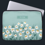 Capa Para Notebook Na moda elegante cinzenta azul-margarida-moderna<br><div class="desc">Design de bolsa de laptop personalizada,  elegante,  azul-margarida,  azul-margarida,  azul-margarida,  azul-margarida.</div>