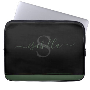 Capa Para Notebook Na moda moderno simples, Laptop verde esverdeado m