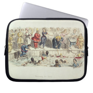 Capa Para Notebook Nadando para senhoras, 1844 (litho)