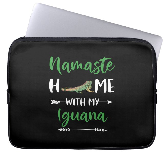 Capa Para Notebook Namaste Casa Com Minha Iguana Funny Iguana Iguana  (Frente)