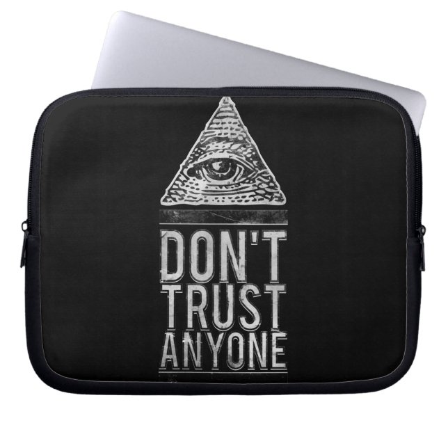 Capa Para Notebook Não confie qualquer um (Frente)
