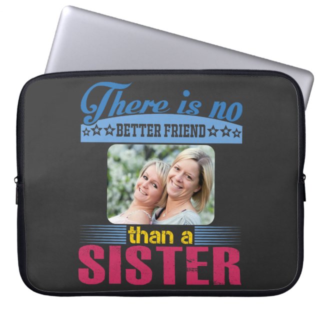 Capa Para Notebook Não é melhor amigo do que irmã, personalizada (Frente)