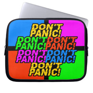 Capa Para Notebook Não entre em pânico! bolsa de laptop personalizada