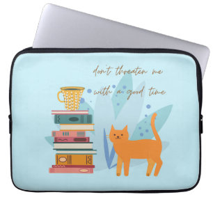 Capa Para Notebook Não me ameace com um bom tempo engraçado