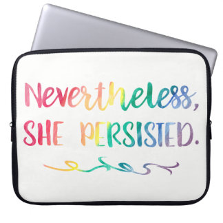 Capa Para Notebook Não obstante, persistiu aguarela do arco-íris