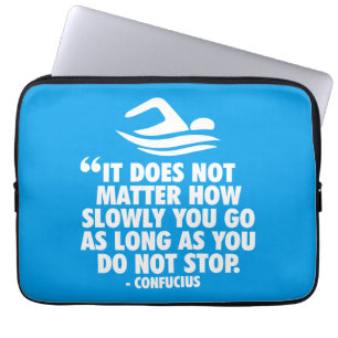 Capa Para Notebook NÃO PARAR - Motivação de Natação