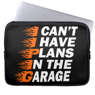 Capa Para Notebook Não Posso Tenho Planos Na Garagem Amante De Carros