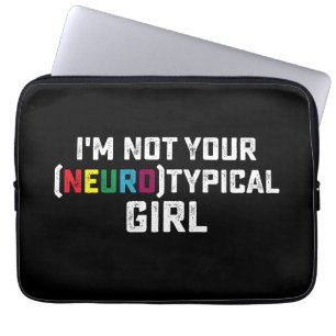 Capa Para Notebook Não Sou Sua Garota Neurotípica Conscientização do