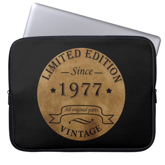 Capa Para Notebook Nascer de aniversário de 1977 (Frente)