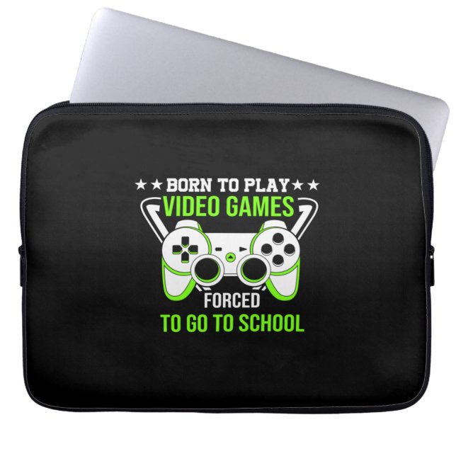 Capa Para Notebook Nascer De Presente Para Jogar Videos games (Frente)