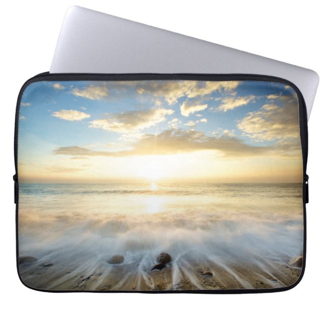 Capa Para Notebook Nascer do sol dourado (Frente)