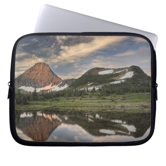 Capa Para Notebook Nascer do sol e reflexo, Parque Nacional Glacier, (Frente)