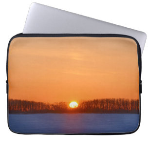 Capa Para Notebook Nascer do sol sobre a pradaria Manitoba, Canadá